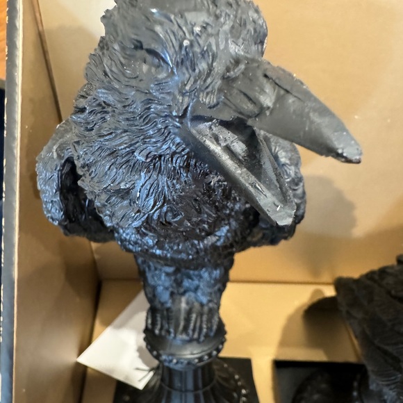 Crow taper Candle Holders pair - Picture 12 of 16